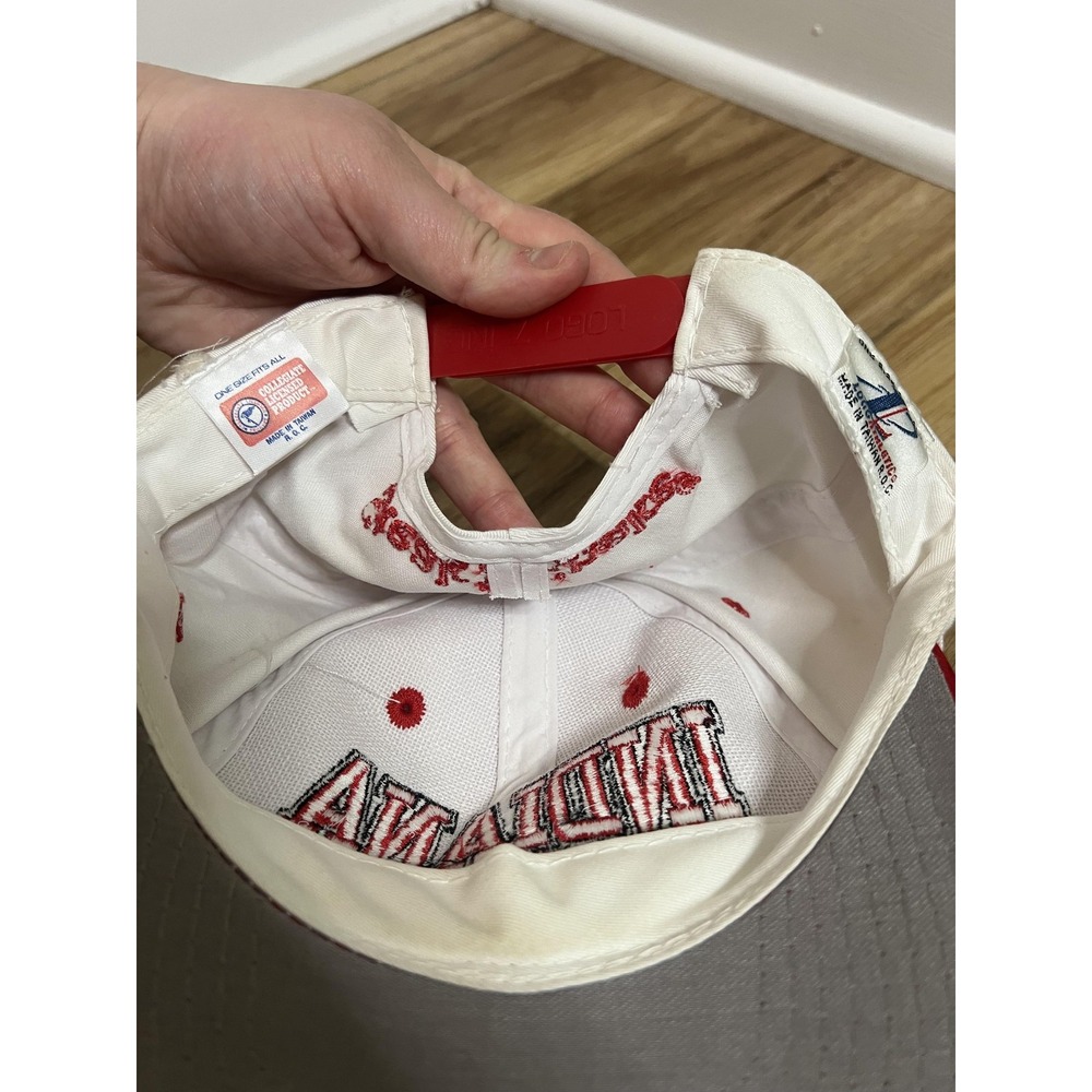 Vintage Indiana Hoosiers Hat Cap Snap Back NCAA Football Logo‎ Athletic 90s - Picture 5 of 7